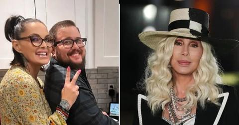 image split of cher and Chaz bono