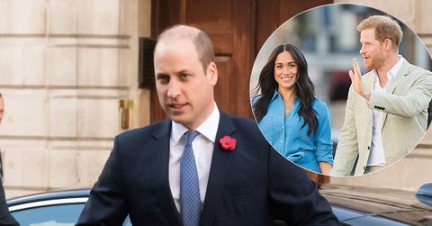 Prince William And Meghan Markle And Prince Harry Inset