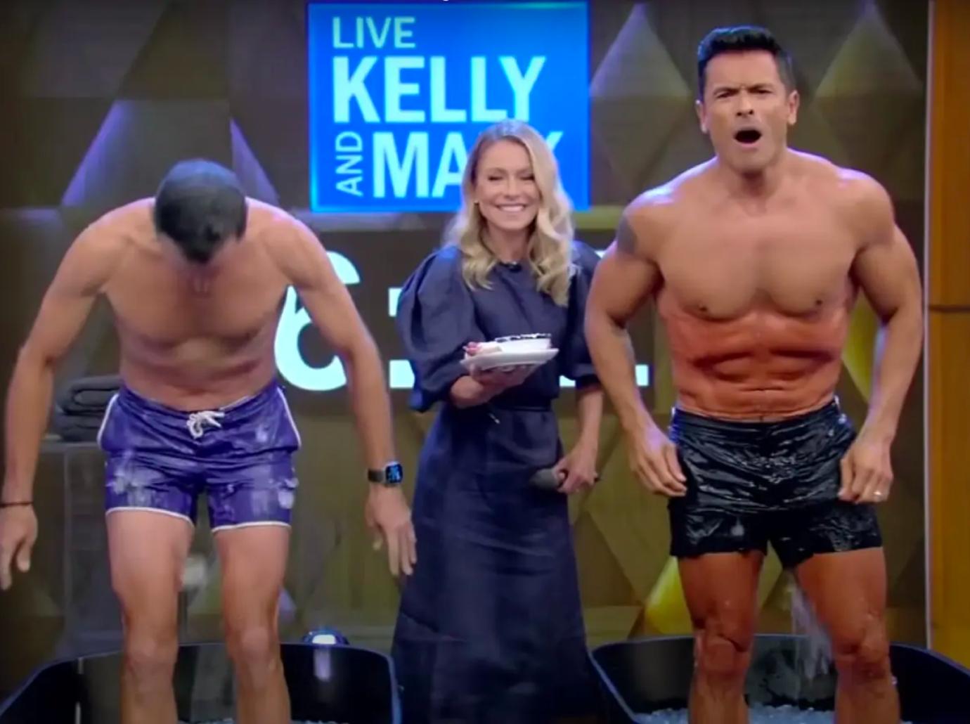 mark consuelos shirtless live twice year mundane