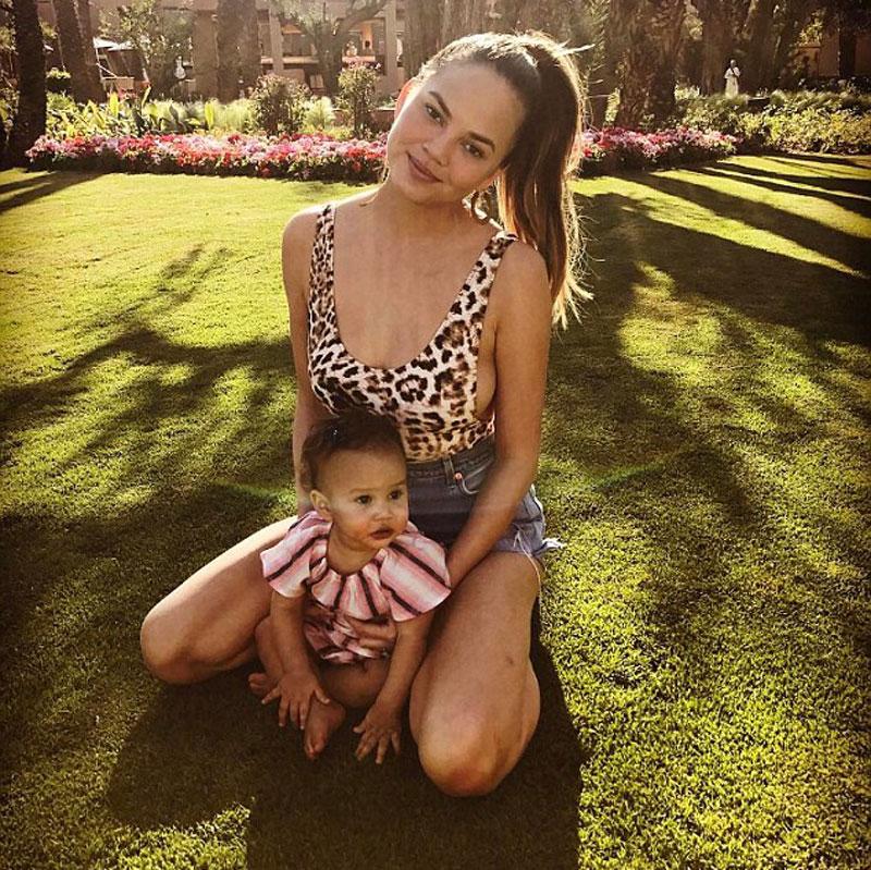 Chrissy Teigen Post Baby Body Side Boob