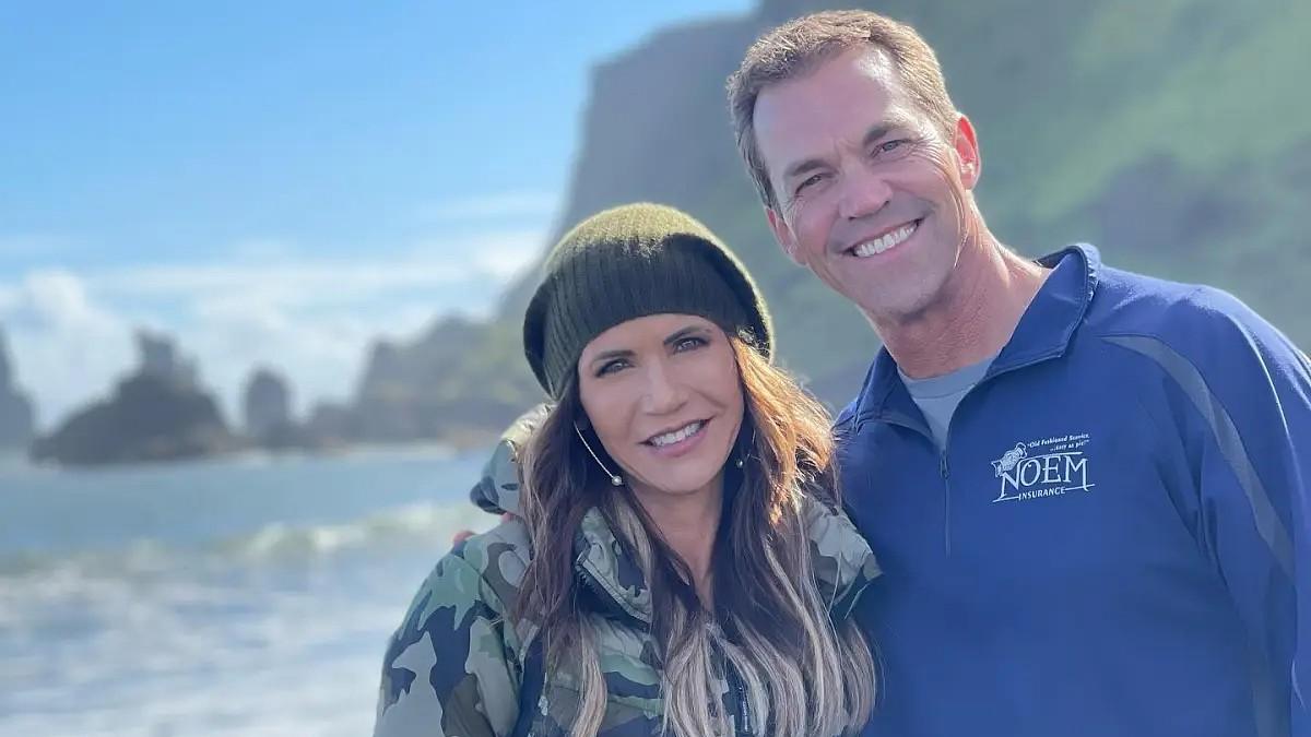 image of There are rumors swirling that Kristi Noem was having an affair with Corey Lewandowski.