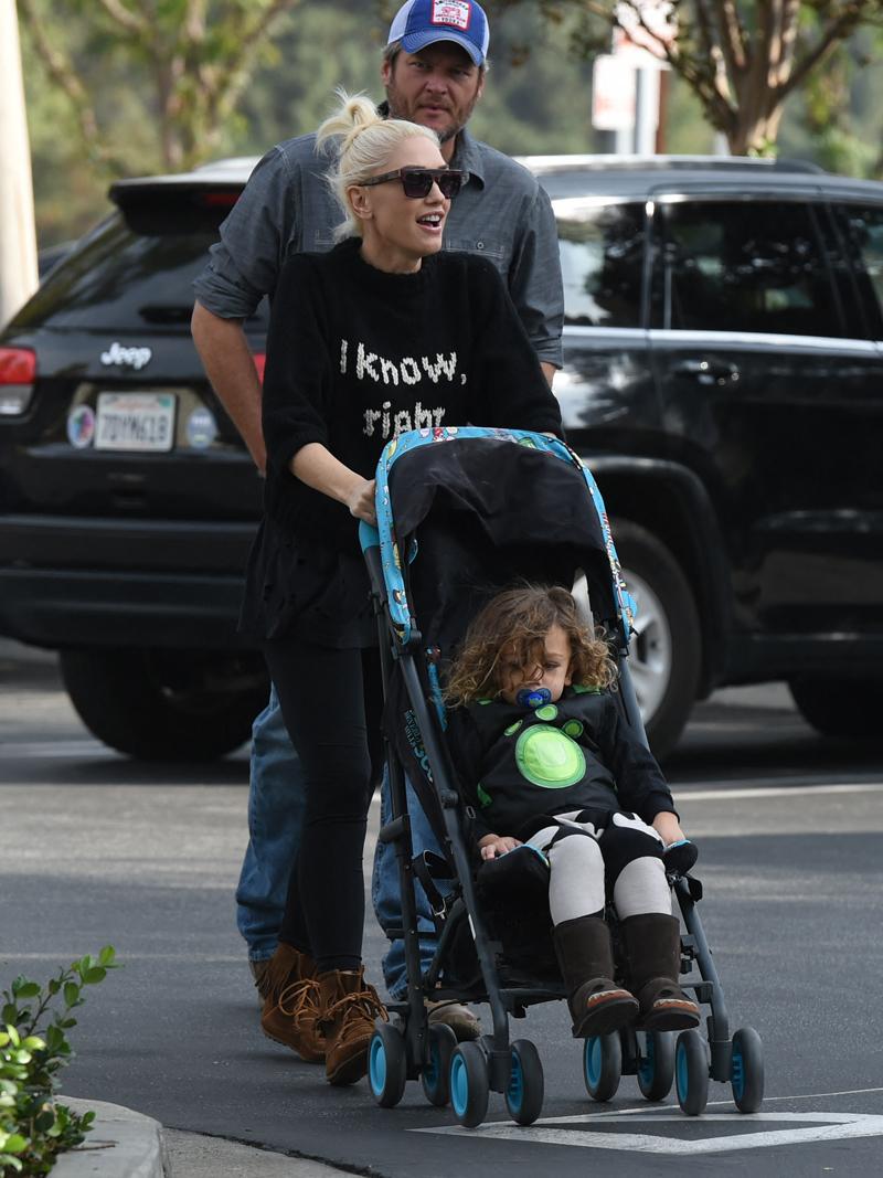 Gwen Stefani and Blake Sheldon with Apollo