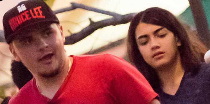 *EXCLUSIVE* Blanket Jackson sports a new haircut while out with older brother Prince