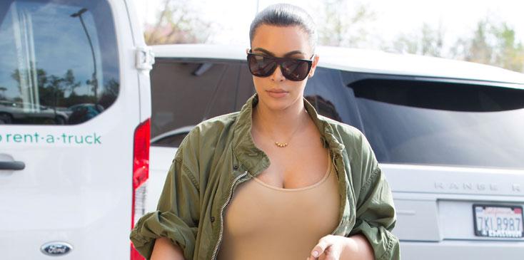 Kim kardashian nude bodysuit post baby body