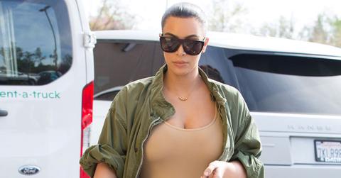 Kim kardashian nude bodysuit post baby body