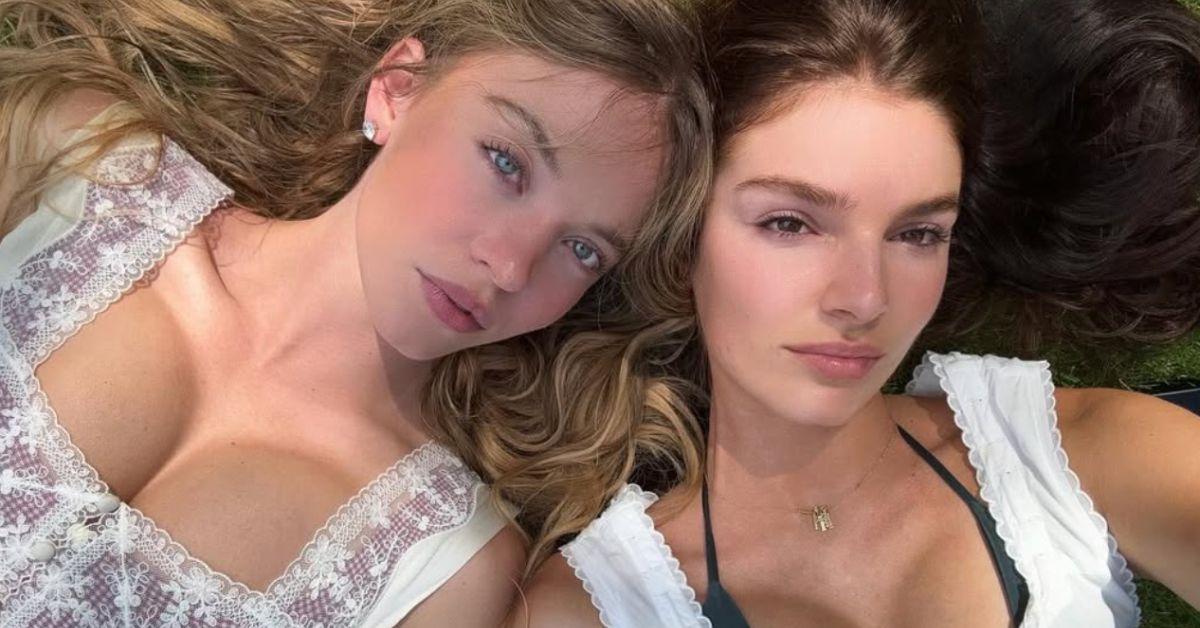 sydney sweeney bares butt busty push up dress hot photos