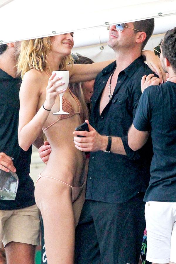 robin thicke april geary beach bikini bodies