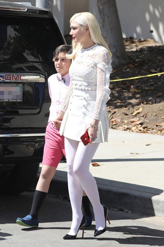 Gwen Stefani and her boys bring style to Easter service