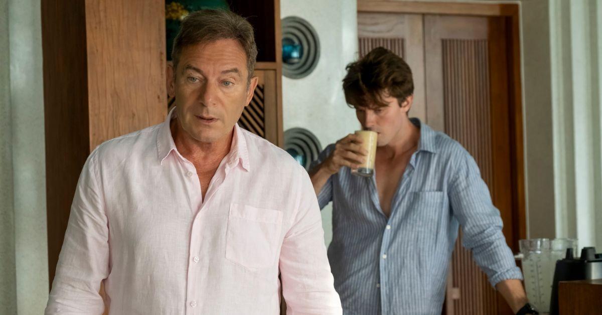 Photo of Jason Isaacs and Patrick Schwarzenegger