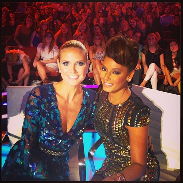 Mel B and Heidi Klum Instagram