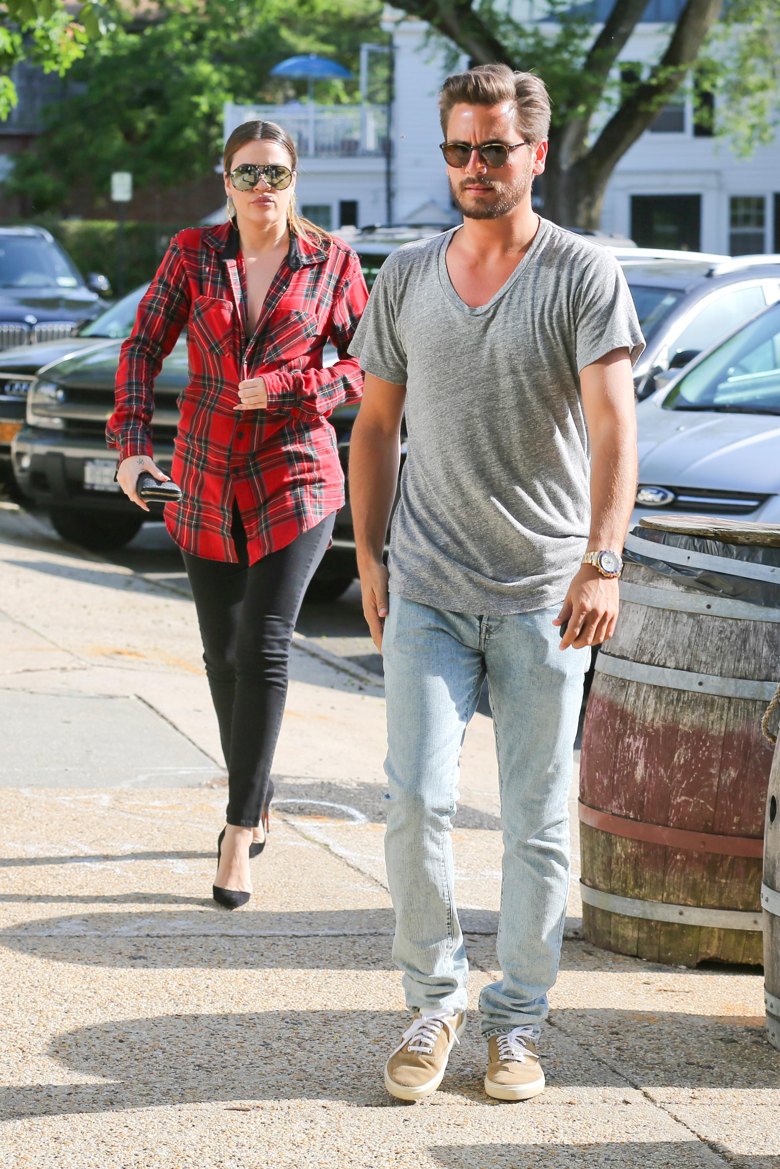 Khloe Kardashian and Scott Disick cool down by getting a Frozen Yogurt