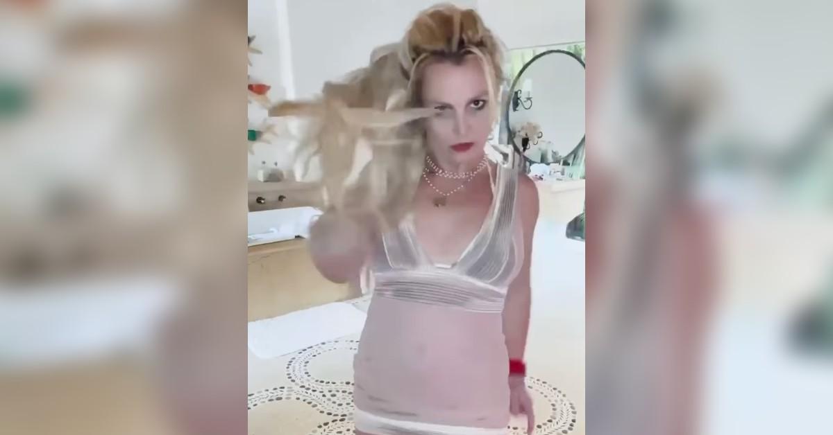 britney spears see through dress blasts trolls dissing dancing videos