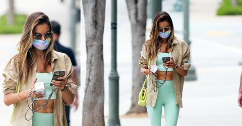 alessandra ambrosio in mint leggings okf