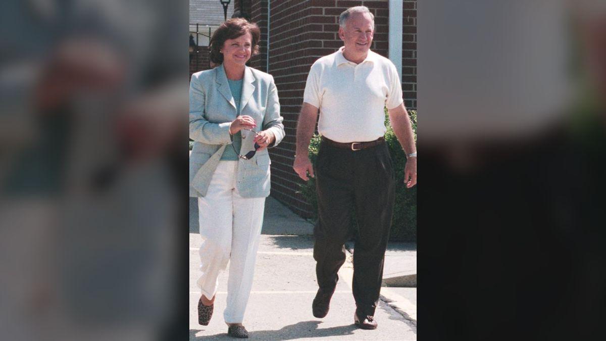Photo of JonBenét Ramey's parents later claimed in their book that the housekeeper was acting strangely.