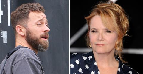 Photo of Artem Chigvintsev and picture of Lea Thompson.