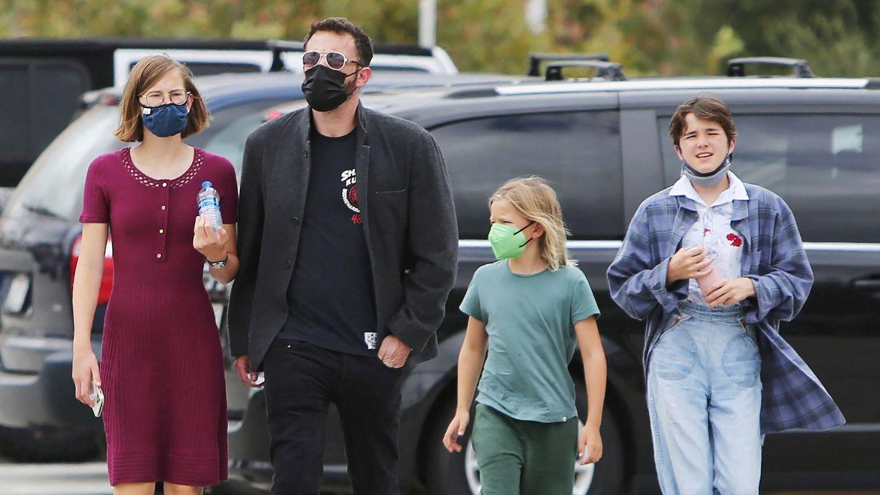 Photo of Ben Affleck's children love to make fun of him.