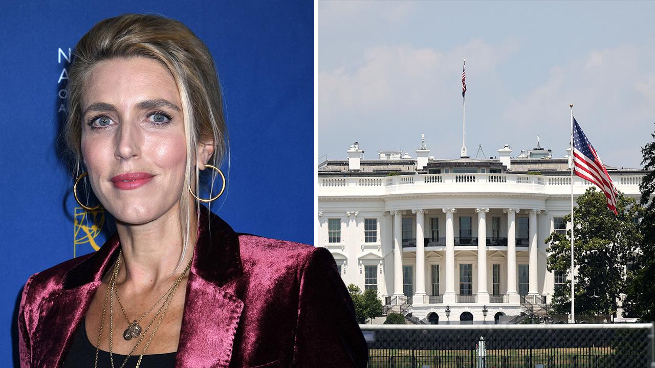 Composite photo of Clarissa Ward and White House