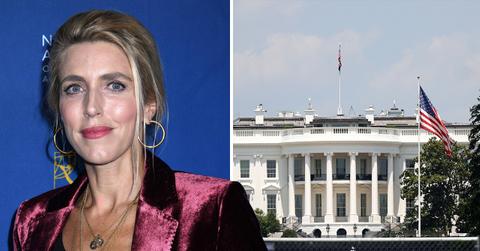 Composite photo of Clarissa Ward and White House