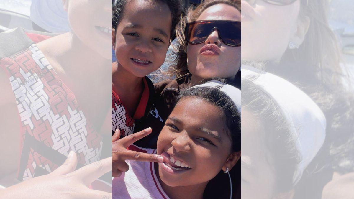 Image of Khloé Kardashian’s latest vacation post included sparklers, cousin bonding, and a viral TikTok-inspired game with True.