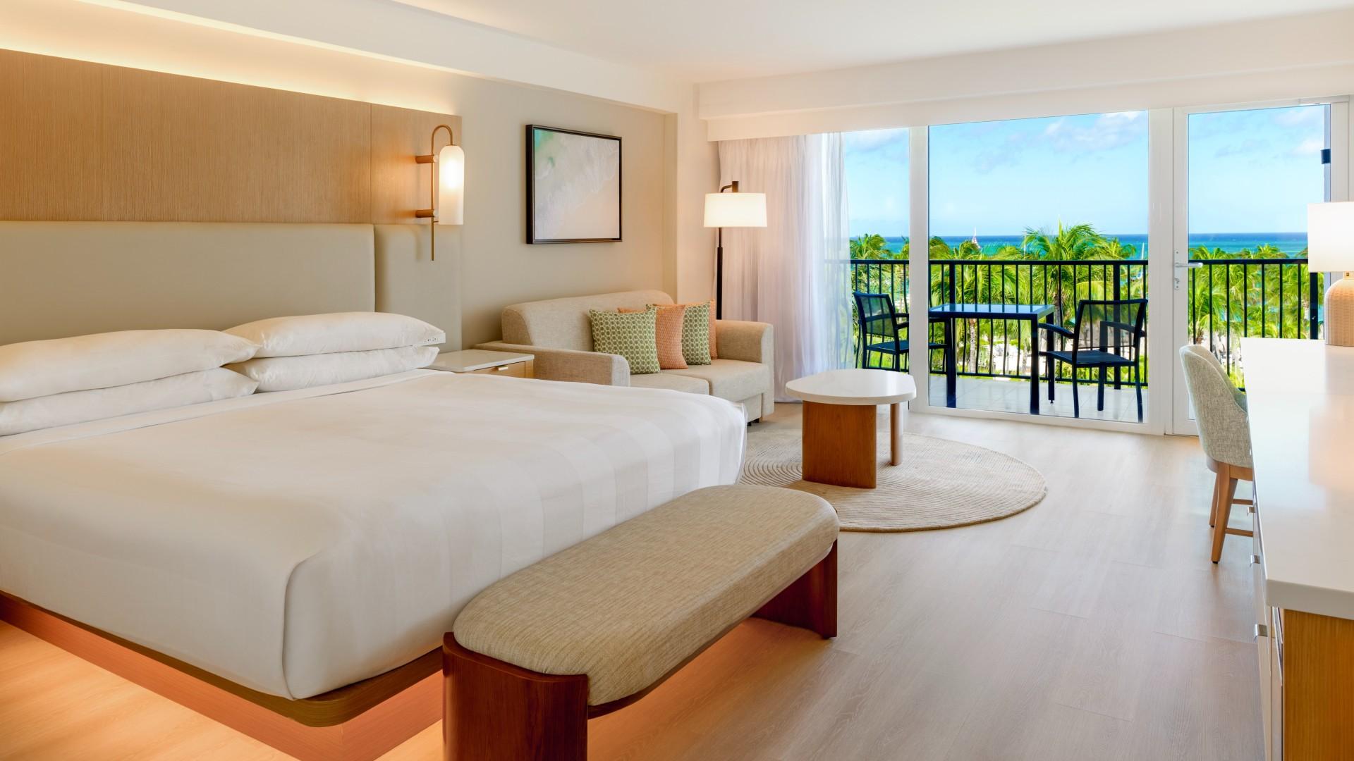 Photo of a room at the Aruba Marriott.