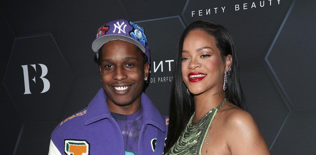 Pregnant Rihanna and A$AP Rocky captured in stylish snap backstage
