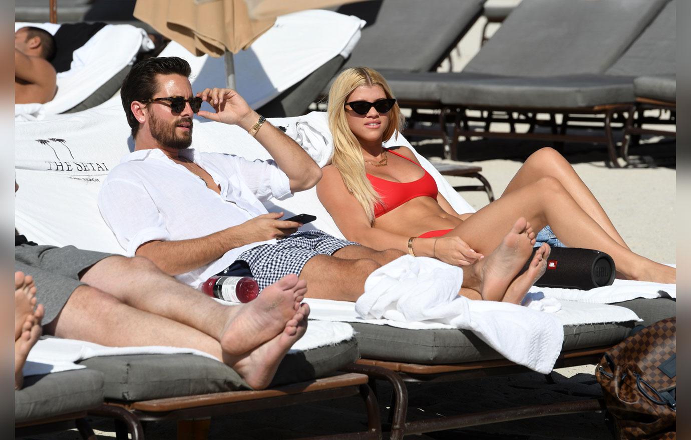 Sofia richie scott disick red bikini 3