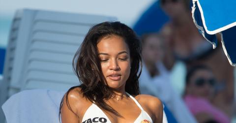 Chris Brown’s ex Karrueche Tran wearing Taco Bae bikini in Miami