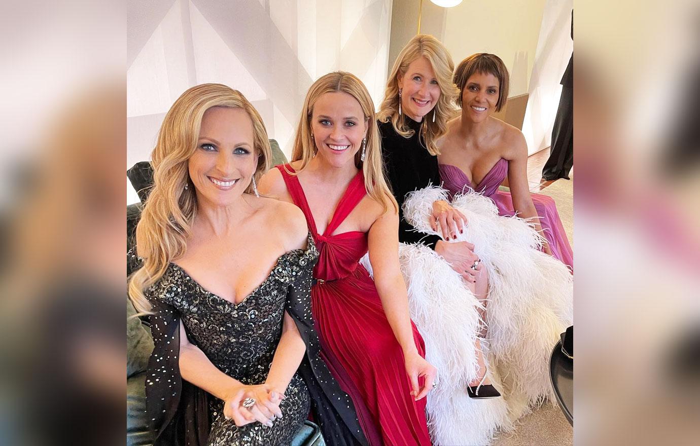 marlee matlin reese witherspoon laura dern halle berry oscars  best candid moments