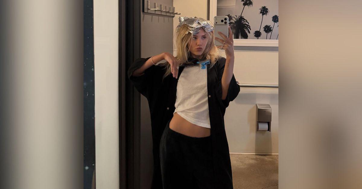 image of The model's Instagram carousel included travel shots, casual selfies and behind-the-scenes salon moments.