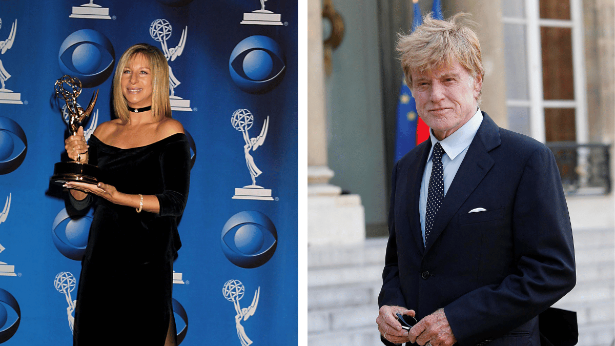 Photo of Barbra Streisand and Robert Redford 