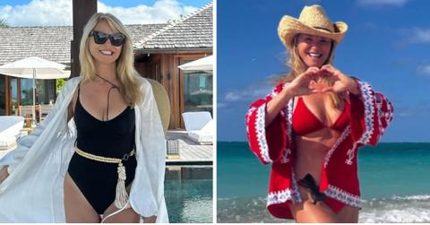 christie brinkley most skin baring looks photos