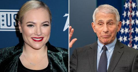 Split photo of Meghan McCain & Dr. Anthony Fauci
