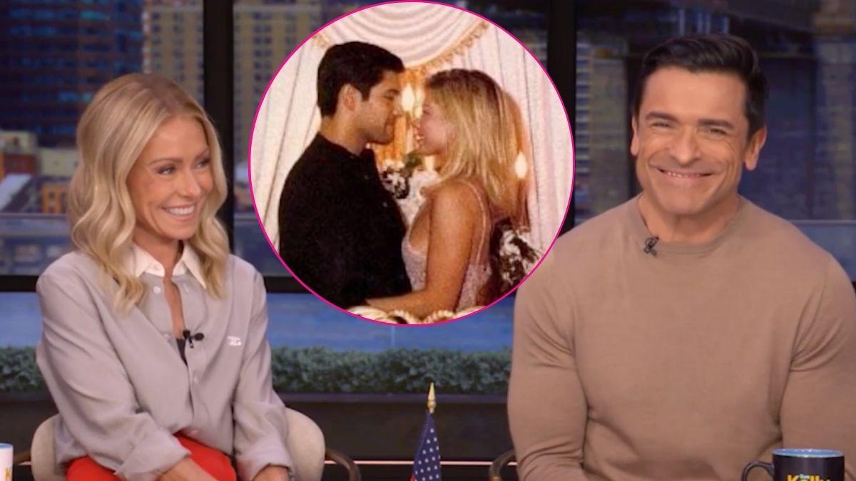 Composite photo of Kelly Ripa and Mark Consuelos.