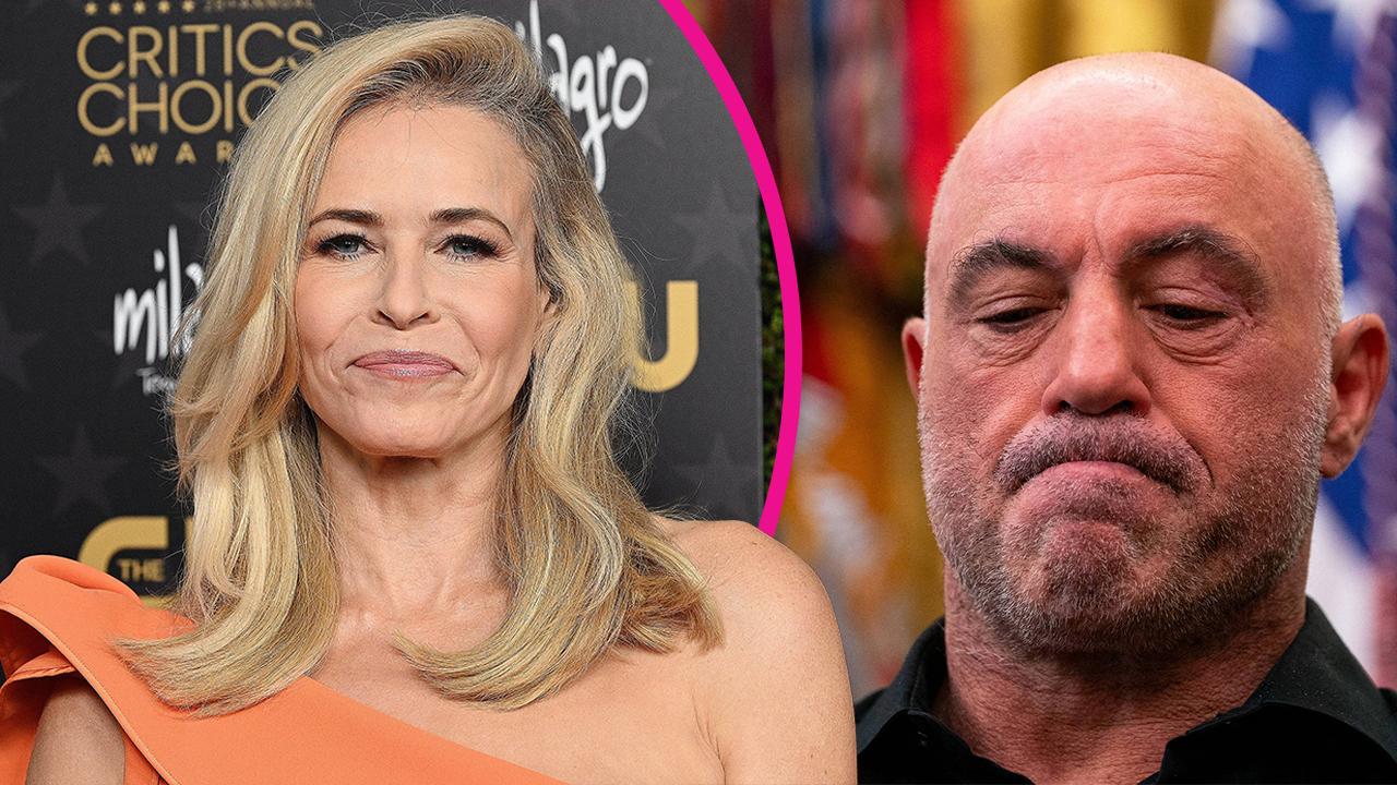 Composite photo of Chelsea Handler and Joe Rogan.
