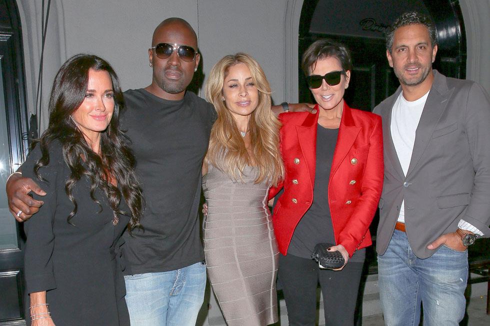 Kris Jenner and Corey Gamble enjoy dinner with Kyle Richards and Faye Resnick &#8211; Part 2