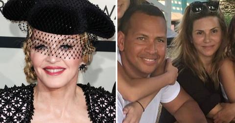 split image of Madonna, Alex Rodriguez and Cynthia Scurtis