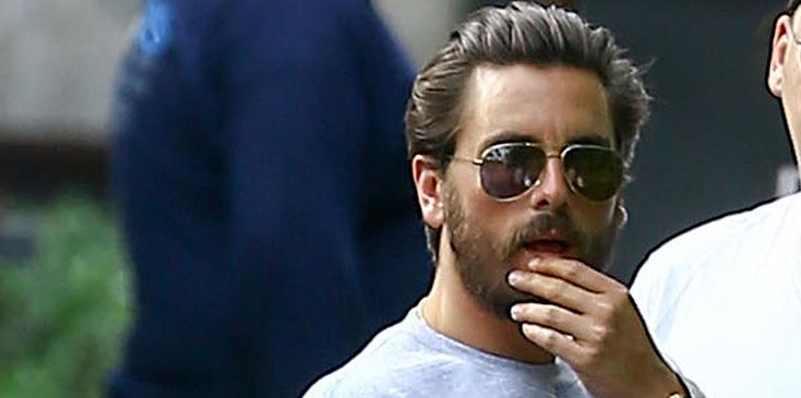 Scott Disick Out For Lunch With Amber Davis And Friends