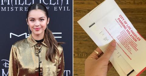 drivers license singer olivia rodrigo gets a parking ticket
