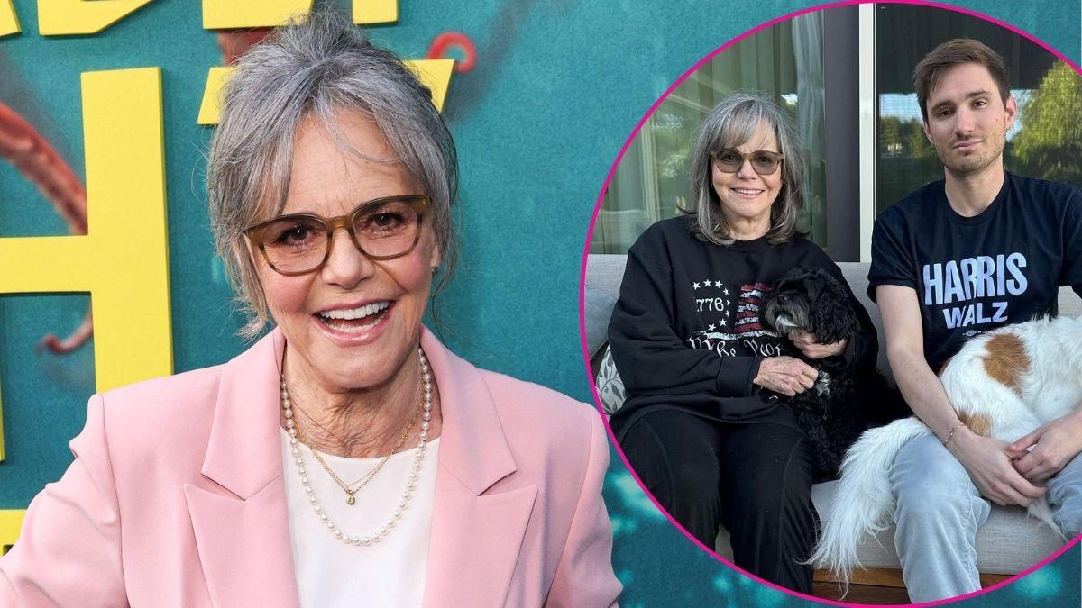 Photo of Sally Fields and her son