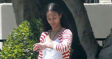 *EXCLUSIVE* Zoe Saldana takes her sons out for a play date
