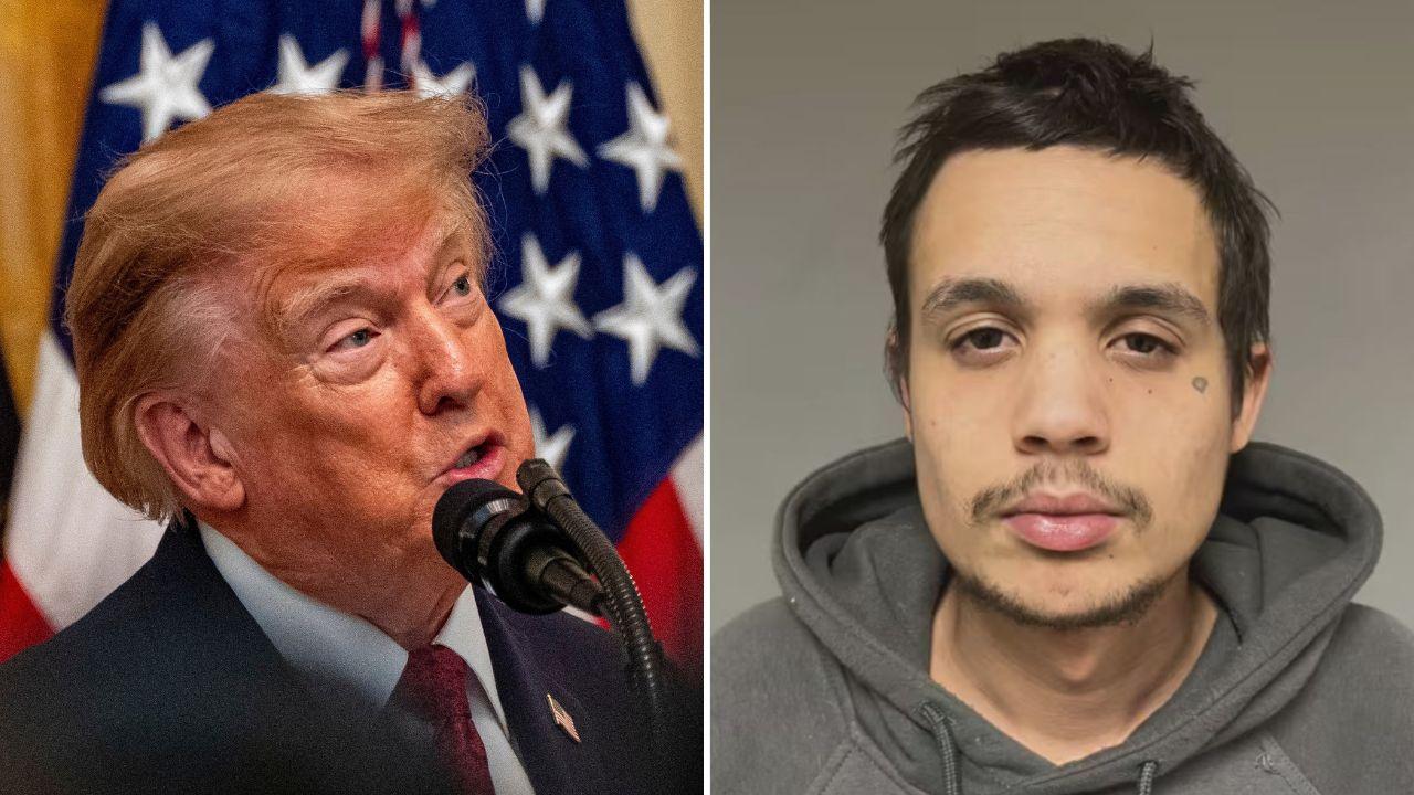Split image of Donald Trump and Keegan Lagasse