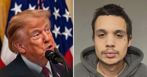 Split image of Donald Trump and Keegan Lagasse