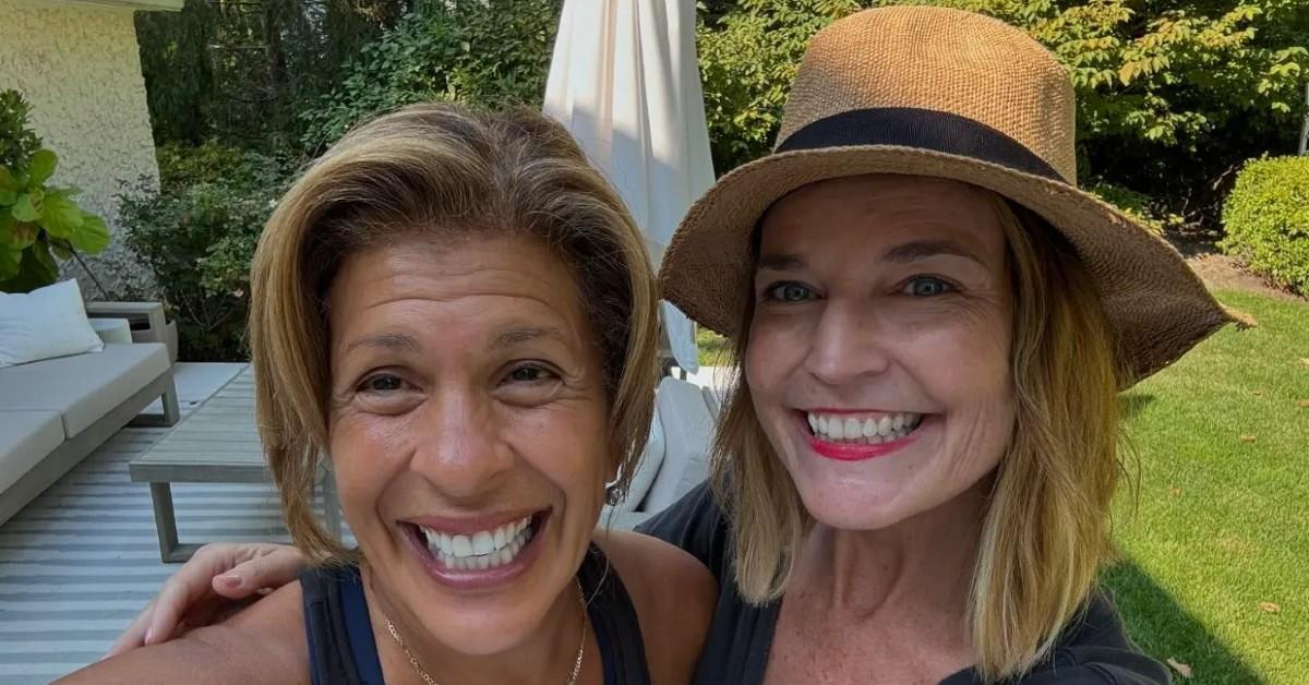 savannah guthrie visits today co host hoda kotb new home kids cute photos ig