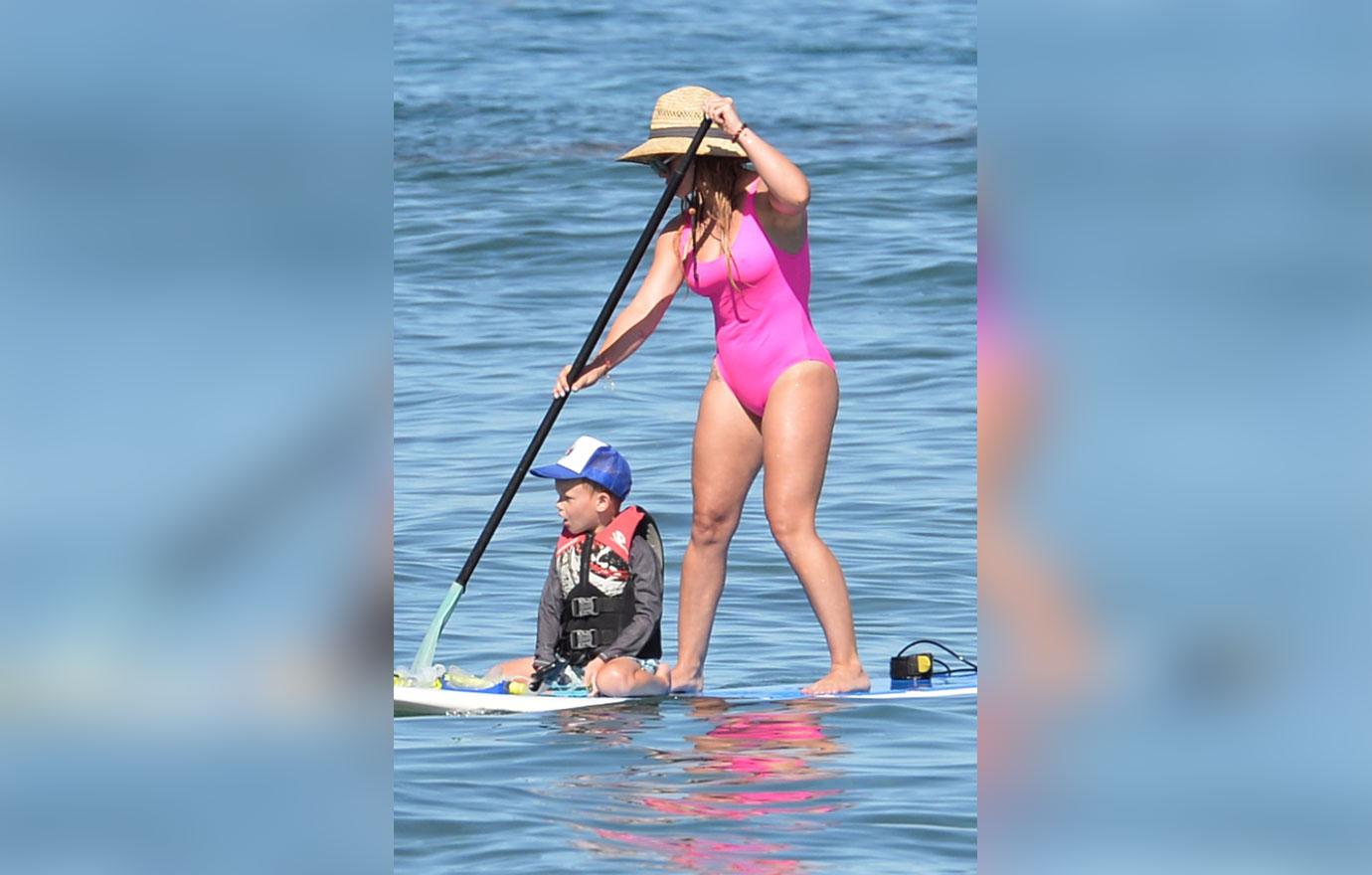 Hilary Duff Son Paddleboarding Photos 02