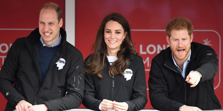 Kate Middleton Prince William Harry London Marathon Photos Long