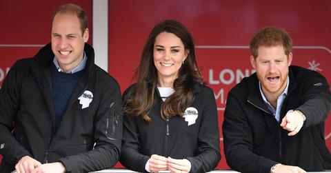 Kate Middleton Prince William Harry London Marathon Photos Long