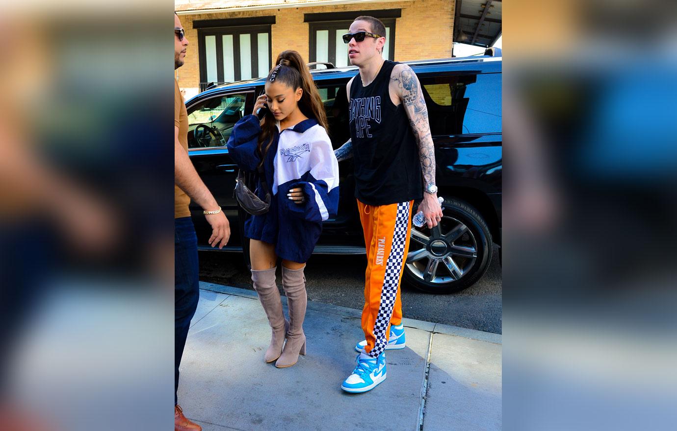 Ariana grande family time pete davidson jokes split 6