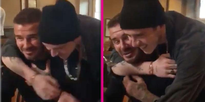 David Beckham Priceless Reaction Son Brooklyn Birthday Surprise Video PP