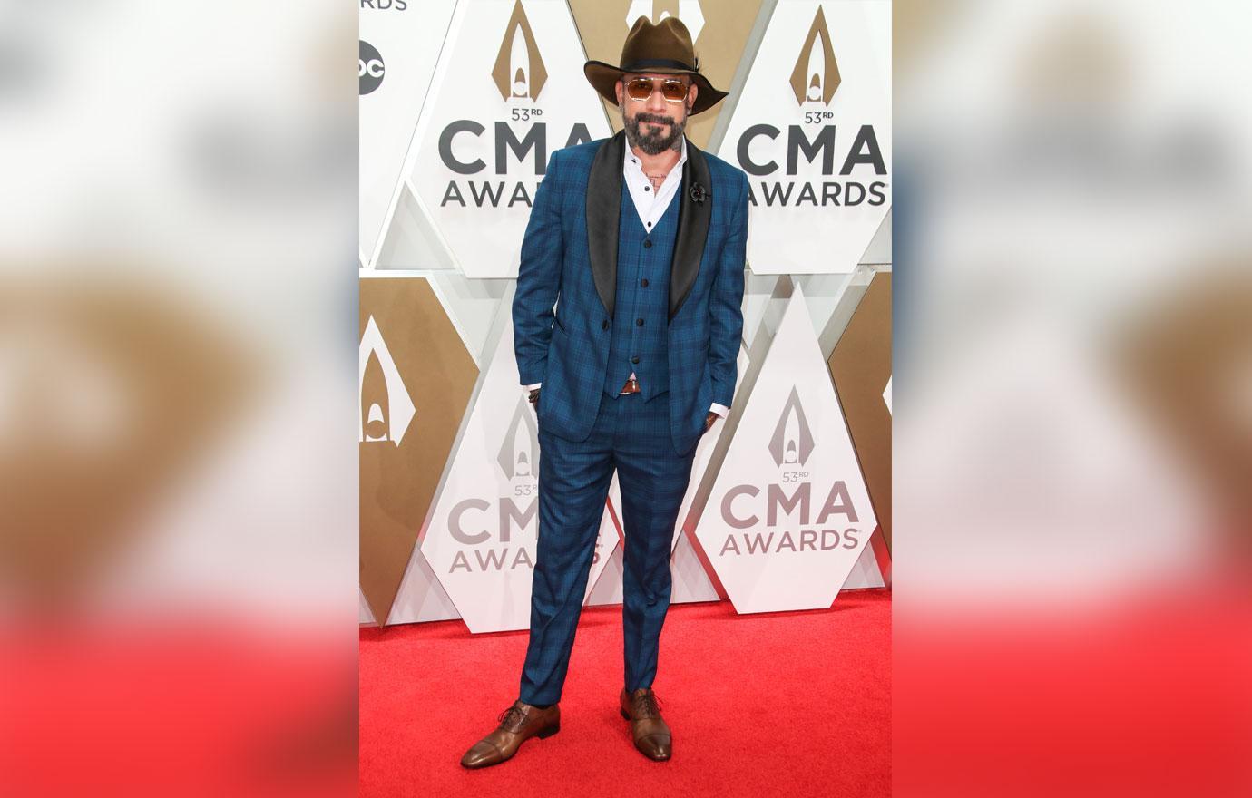 A.J. McClean On Red Carpet CMA Awards 2019