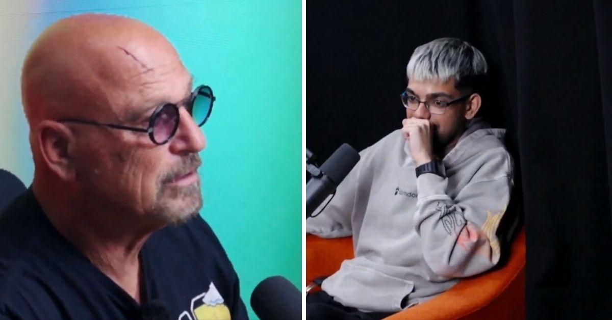 image of Howie Mandel looked uncomfortable after the moment occurred. 